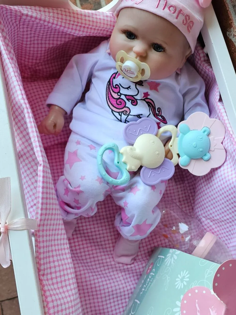 Baby Infant Reborn Realistic Doll Real Life Diaper Bag Accessories Outfits Lot